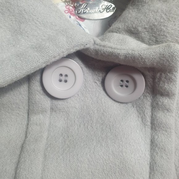 Alannah Hill Coat Jacket Wool  &  Chmere blend grey peplum pleated - Picture 7 of 8